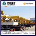 Hydraulic pressure crane truck with flatbed sales well